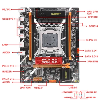 ATSLĒDZNIEKS X79 Pamatplates combo LGA 2011 Ar Intel XEON E5 2620 V2 Procesoru, DDR3 16GB(4*4 GB) ECC RAM Atmiņas komplektu, komplekta X79 Z9-D7