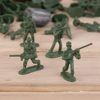 100pcs/set Militāro Plastmasas Modeli Rotaļu Karavīru Armijas Vīriešiem Skaitļi un Piederumi Playset Komplekts Dekoru, Dāvanu Modelis Rotaļlietas Bērniem