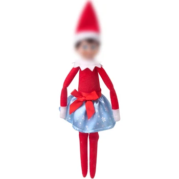 Ziemassvētku Elf Doll Kleita Drēbes, 2 Gab./Komplekts Baltās Drēbēs Mētelis Mazo Svārki Rotaļlietas Bērnu Ziemassvētku Dāvanas Elf（Nav Lelle）m1
