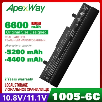 Apexway klēpjdatoru akumulatoru 4400mAh par Asus Eee PC 1001P 1001PX 1005PX 1005 1005P 1005HA AL31-1005 AL32-1005 ML32-1005 ML31-1005