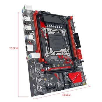 ATSLĒDZNIEKS X99 Mātesplati LGA 2011-3 Xeon E5 V3 V4 Procesors Ar Dual M. 2 NVME Spēļu Atbalstu Četru Kanālu DDR4 ECC RAM X99-RS9