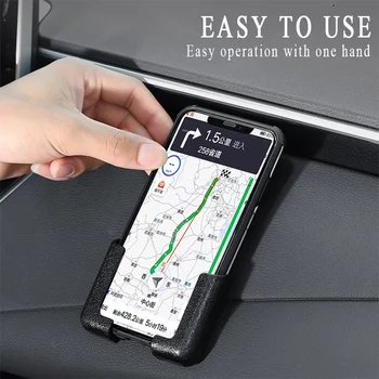 Universālā Ielīmējiet Stila Automašīnas Mobilā Tālruņa Turētājs iPhone 13 12 11 Pro Max Huawei Xiaomi Samsung Regulējams GPS Atbalstu Stāvēt