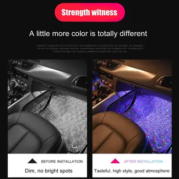 Auto USB LED RGB Atmosfēru Strip Gaismas Remote Balss Kontrole salona Apdari Dekoratīvās Pilnu Zvaigžņu Dinamiska Apkārtējā Strip Gaismas