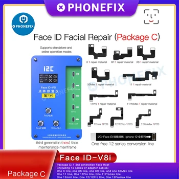 I2C 3. Paaudzes Face ID Dot Projektoru Flex iPhone X/XR/XS/XSMAX/11/11P/11AM/12/12P/12PM Face ID Augsta Zema Problēma Remonts