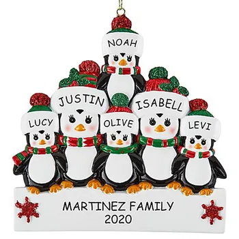 2022 Pingvīnu Ziemassvētku Rotājumi PVC Santa Claus Ziemsvētki Koks Karājas Piekariņi Dāvanu
