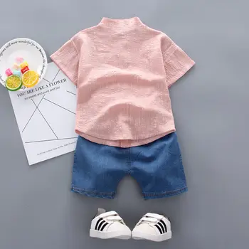 Jaunā Vasaras Bērnu Apģērbu Tērps Bērniem Zēni Karikatūra Modelis, Krekls, Bikses, 2gab/komplekti Toddler Ikdienas Apģērbu Zīdaiņiem un Bērniem, Treniņtērpi