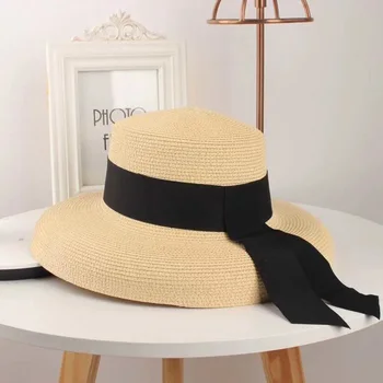 2019 jaunas vasaras saule klp salmu cepure, kas lielu cepuri āra pludmales cepure sieviešu cepure dome ar karekļi