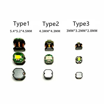Taidacent Micro USB 50mm Tālvadības Bezvadu Led un Spoles Induktīvā Indukcijas Led Lampa iedegas Bezvadu Lādētājs/Lādēšanas Komplekts
