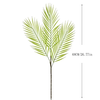 68cm Mākslīgā Tropisko Palmu Lapām, Garš Koks Filiāle Zaļās Mājas Dzīvojamā Istaba Guļamistaba Dekorēšana Aksesuāri Plastmasas Viltus Augi
