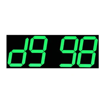 Liels LED Cipari Sienas Pulkstenis ar Kalendāru Temperatūras Displejs Tālvadības pults Atpakaļskaitīšanas Taimeris Hronometrs