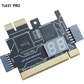 TL631 Pro Universal Klēpjdatoru un DATORU PCI PCI-E Mini PCI-E LPC Mātesplati Diagnostikas Analyzer Testeri Kartes TL631 Pilns Komplekts