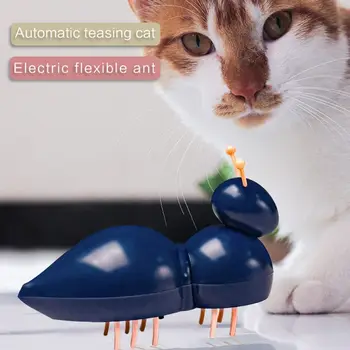 Interaktīvās Sacensība Skudra, Kaķu Rotaļlietas, Automātiskā Eletronic Gudrs Ant Kaķis Teasering Spēlēt Kaķēns Rotaļlietas Kaķiem, Suņiem, Mājdzīvnieku preces