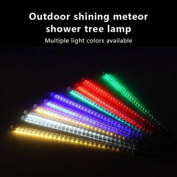 30cm 50cm 8 Lampas Āra Meteor Duša Lietus LED String Apgaismojums Ūdensnecaurlaidīgs Ziemassvētkiem, Kāzu Dekorēšana ES/ASV Plug