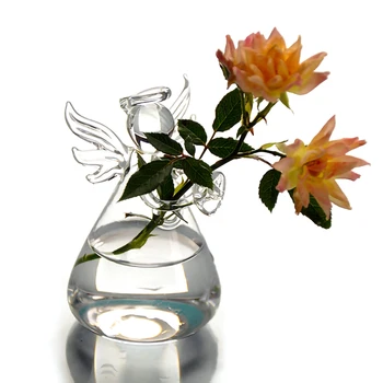 Radošā Augu Ziedu Ierīces Zieds Organizēšana Caurspīdīga Augstas Borsilikāta Stikla Vāze Eņģelis, Lai Dzīvojamā Istaba Mājas Dekoru Rīki
