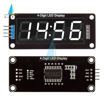TM1637 4 Biti 7 Segmentu ir 0,56 collu Digital Display LED Modulis Par arduino Pulkstenis Divreiz Punkti Modulis Četras Sērijas Vadītāja Valdes