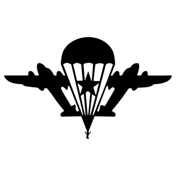 S51976 Dažāda Lieluma/Krāsas, Auto Uzlīmes, Vinila Decal Gaisa Spēku ar Parachutist Motociklu Dekoratīvie Piederumi Radošo