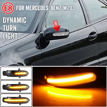 2gab Dinamisko Sānu Spoguļi Pagrieziena Signāla Gaismu Mercedes-Benz C W203 C T-Modell (S 203) CL203 LED Atpakaļskata Spogulis Indikators