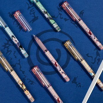 Deli Pildspalvu 2gab Kawaii Naruto Pildspalvas Bērniem Dāvanu Japāņu Kancelejas preces Anime Blind Box Balvu Bērniem, Kancelejas preces Atdzist Rollerball Pildspalvu