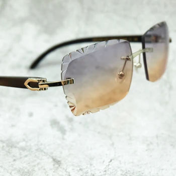 Luksusa Dizaineru Saulesbrilles Vīriešiem Un Sievietēm Kārters Diamond Cut Stilīgs Retro Saules Brilles Clasic Toņos Briļļu Gafas De Sol