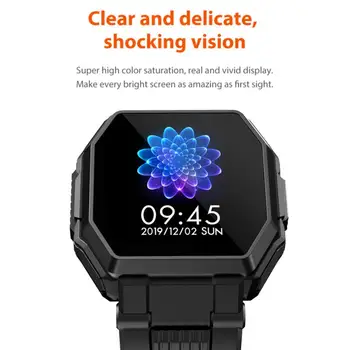S9 Smart Aproce Skatīties Fitnesa Tracker sirdsdarbība Bluetooth Zvanu ar skārienekrānu Tracker asinsspiediens Mūzikas Vadības Smart skatīties
