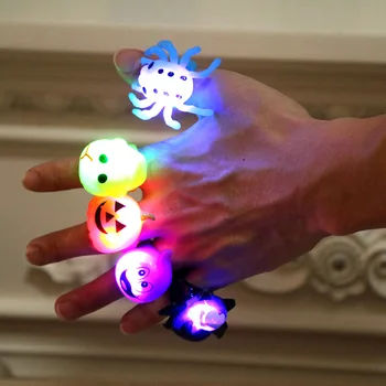 Ziemassvētku LED Pirkstu Gaismu, Mirdzumu, Gredzeni LED Puse Veicina Bērniem Un Pieaugušajiem iedegties Rotaļlietas Gredzeni Ganāmpulka Stuffers Puse