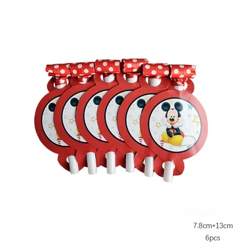 Disney Mickey Mouse Bērniem Dzimšanas Dienas Ballīti Piederumi Papīra Kausa Plāksnes Salmu Plāksnes Izēšanās Baby Dušas Vienreizējās Lietošanas Galda Piederumi