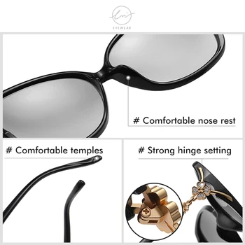 LM Jauna Tendence Kvalitātes Photochromic Saulesbrilles Par Sievietēm, Elegants Polarizētas Saules Brilles Luksusa Oculos Dāmas Toņos Sieviešu UV400
