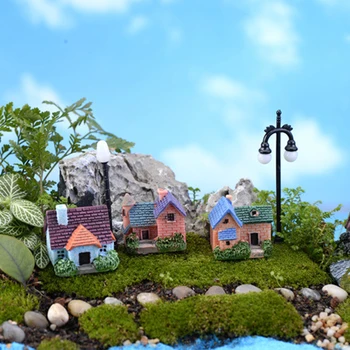 Pasaku Dārzā Miniatūru Sveķu Pils Māju Mikro Ainavas Rotājumu Apdare Leļļu Nami DIY Bērniem, Dāvana Bērnam