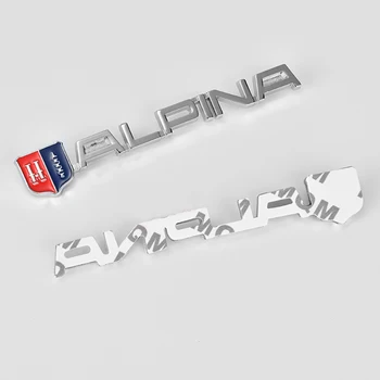 1gb 3D Metāla Auto Uzlīme ALPINA Emblēmas Nozīmīti Apdare Piederumi BMW ALPINA E30 E34 E36 E39 E46 E60 E87 E90 E91 E92 E93
