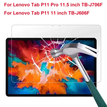 9H Rūdīts Stikls Membrānu Lenovo Cilnes P11 Pro 11.5 TB-J706F Ekrāna Aizsargs, P11 11 Collu TB-J606F Tablete Aizsardzības Plēves
