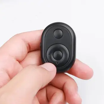 Mini Bluetooth Remote Shutter Bezvadu Kontroliera Pogu Tālruņa Slēdža Tālrunis Selfie taimeris Stick Kameras slēdža Sti T7I2