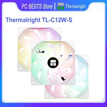 Thermalright TL-C12W-S TL-C12RW-S 120mm 3in1 ARGB CPU cooler fan 5V 3PIN klusums Datora korpusa dzesēšanas ventilators ar 17 krāsains režīmi