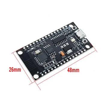 NodeMCU V3 Llu WIFI moduļa integrācija ESP8266 + papildus atmiņas 32M Flash, USB-serial CH340G par Arduino