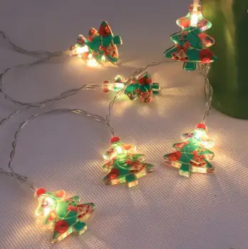Jauno Sniegavīrs dekoratīvās lampas, Ziemassvētku eglītes, svētku led guļamistabas telpu akumulatoru kastes lampas string