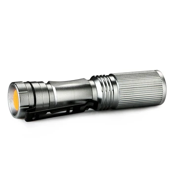 Portatīvo Zoomable 1000 Lumeni Mini Lukturītis Āra Kempings, Pārgājieni LED Lukturīti Lāpu, Lukturi Laternas Sudraba / Melna