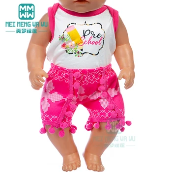 Lelle Apģērbs, Brīvā laika pavadīšanas, sporta tērps 43 cm rotaļlieta jaunu dzimis lelle, baby 18 Collu Amerikāņu lelle Mūsu Paaudzei