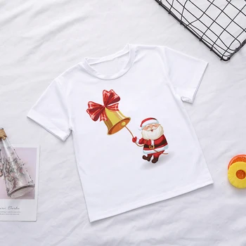 Jaunas Interesantas Ziemassvētku Vecs Vīrietis Meiteņu Topi Modes Smieklīgi Karikatūra Izdrukāt T Krekls Zēniem ar Īsām Piedurknēm Bērniem Baltas Drēbes,BAL556
