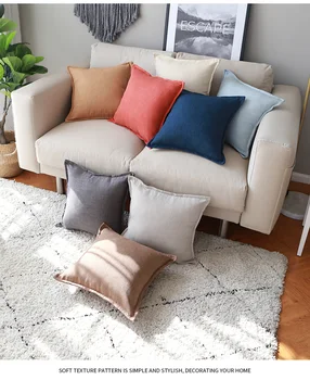 30x50/45/50/55cm Vienkāršu, vienkrāsainu lina spilvens segums liela plain krāsas spilvendrāna dekoratīvs dīvāns mest spilvena segums