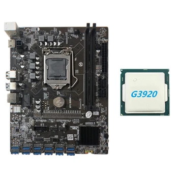 B250C BTC Ieguves Mātesplati ar G3920 vai G3930 CPU CPU 12XPCIE, lai USB3.0 Grafikas Kartes Slots LGA1151 Atbalsta DDR4 DIMM operatīvā ATMIŅA