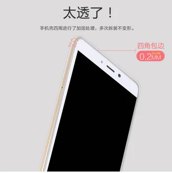 Caurspīdīgs Mīksto Ultra-plānas gadījumā Xiaomi Redmi Piezīme 4X silikona Aizsardzības aizmugurējo vāciņu xiaomi redmi note4x Pasaules Versija